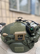Активні навушники EARMOR M32 з кріпленням чебурашки+ тактичний ліхтар на військовий шолом - зображення 9