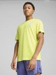 Футболка спортивная для бега длинная мужская Puma Graphics Running Slogan Tee M 52656439 XL Бледно-желтая (4067984140739) - изображение 1