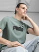 Футболка хлопковая длинная мужская Puma Ess No. 1 Logo Tee (S) 68253330 2XL Green Moon с принтом (4067983300035) - изображение 4