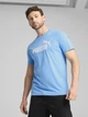 Футболка хлопковая длинная мужская Puma Ess No. 1 Logo Tee (S) 68253357 2XL Team Light Blue с принтом (4067983299698) - изображение 1
