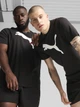 Футболка хлопковая длинная мужская Puma Ess Tee 68253601 S Black с принтом(4067983302121) - изображение 1