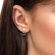 Золотые серьги Minimal ЗВС-385еж - изображение 2