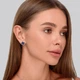 Золоті сережки Minimal с931-дм-б-blue-PR - зображення 2