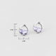 Срібні сережки Minimal 21122р-purple - зображення 3