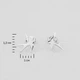 Серебряные серьги Minimal 2126/1/ВС-425р - изображение 4