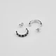 Серебряные серьги Minimal 521069 - изображение 3
