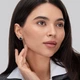 Серебряные серьги Minimal 9520086ч - изображение 2