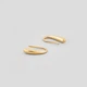 Срібні сережки з позолотой Minimal ВС-242з - зображення 3