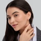 Серебряные серьги с позолотой Minimal ЛК-0394з - изображение 2