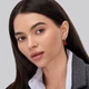 Серебряные серьги с позолотой Minimal 1838/1-п-red - изображение 2