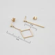Серебряные серьги с позолотой Minimal 20298-1п - изображение 5