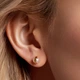 Серебряные серьги с позолотой Minimal DE7527 - изображение 4