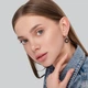 Срібні сережки Minimal DS6705-E - зображення 2
