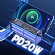 Корпус-кейс повербанку DIY Pro /Зроби сам, під пайку елементів живлення, для фахівців/ 22.5W PD QC під АКБ 8x18650 синій-прозорий - зображення 6