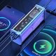 Корпус-кейс повербанку DIY Pro /Зроби сам, під пайку елементів живлення, для фахівців/ 22.5W PD QC під АКБ 8x18650 синій-прозорий - зображення 9