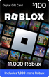 Карта пополнения Roblox Gift Card на 11000 ROBUX | 100$ (USD) - изображение 1