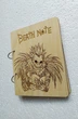 Деревянный блокнот "Death note" (на кольцах с ручкой), ежедневник из дерева, подарок фанату аниме - изображение 2