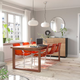 Кухонный стул TOBIAS IKEA 905.325.89 коричнево-красный - изображение 2