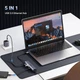 USB-хаб Ugreen CM475 USB 3.0 to 3хUSB 3.0 Type-C+RJ45 Ethernet 5 in 1 Hub Grey (60554) - зображення 3