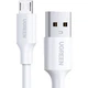 Кабель UGREEN US289 USB 2.0 to Micro-USB 1м 18W Nickel Plating White (60141) - изображение 1