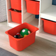 Стелаж TROFAST з контейнерами 99x44x94 cm IKEA 493.355.39 білий/помаранчевий - изображение 2