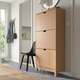 Тумба для взуття STALL 79x29x148 cm IKEA 005.302.26 дуб - зображення 4