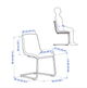 Кухонный стул LUSTEBO IKEA 905.344.61 бежевый/коричневый - изображение 7