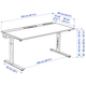Компьютерный стол MITTZON 120х60 cm IKEA 095.258.57 черный/белый - изображение 5
