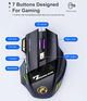USB игровая мышь iMice X7 тихая безпроводная эргономичная мышка 3200DPI - изображение 5