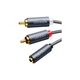 Кабель мультимедійний AUX 3.5mm TRS to RCAx2 M/M 1.0m AV102 U (m448716) - зображення 1