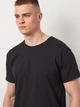 Футболка бавовняна довга чоловіча Fruit of the loom Valueweight 061036036 4XL Чорна (5000000088146) - зображення 4