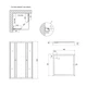 Душевая кабина Lidz Wawel SC80x80.SAT.LOW.FR, стекло Frost 4 мм + Lidz Душевой поддон KAPIELKA ST80x80х14 - изображение 2