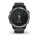Смарт-часы Garmin Fenix 6 Solar Silver With Black Band (010-02410-00) - изображение 3