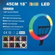 Кольцевая LED лампа RGB Ring Fill Light 45 см и штатив 2.1 метра - изображение 12
