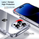 Противоударный чехол для iPhone 16 Pro IPAKY Crystal Series с бортиками Прозрачный - изображение 8
