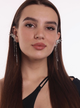 Кафи без проколу "Крила" Fashion Jewerly сережки кліпси на вуха жіночі моносерега сріблястий колір (SVS) - зображення 4
