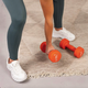 Гантели для фитнеса неопреновые круглые Hop-Sport HS-V060DR 2x6кг оранжевый - изображение 5