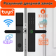 Умный дверной замок с Wi-Fi, кодовый с отпечатком пальца и ключ-картой,KHS-D11 - изображение 1