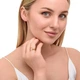 Срібна каблучка з позолотою Minimal 1073п - зображення 2