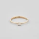 Серебряное кольцо с позолотой Minimal 11016п-16 16 - изображение 3