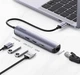 USB-хаб Ugreen CM418 Ultra Slim 5-in-1 USB-C Hub Gray (10919) - зображення 2