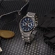 Наручний годинник хронограф чоловічий Seiko SSB407P1 100М - зображення 7