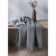 Плед Biederlack Cashmere-Plaid 490 GR, Grau-Silber Полуторний, 130x170 см Серый-Светло-серый - изображение 4