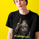 Футболка чорна з оригінальним принтом для ігромана Games "Cyberpunk 2077" Push IT ФП012647S - зображення 2