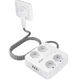 Мережевий фільтр трійник LENCENT SK002EU 3m 2500W 10A 8 в 1 3 USB + TYPE-C подовжувач розгалужувач з вимикачем - зображення 2