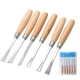 Набор стамесок по дереву для резьбы и резки 6шт Q-tool wood-st52 - изображение 7