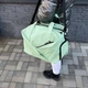 Сумка спортивна матова екошкіра бірюзова з відділенням для взуття Route - зображення 3