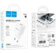 МЗП Hoco C145A Charm single port QC3.0 charger(EU) White - зображення 2