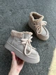 Женские зимние ботинки ShoesBand Бежевые натуральная замша 37 (24 см) (S74021-2з) - изображение 2