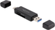 Czytnik kart Delock SuperSpeed USB 5 Gbps USB Type-C / Typ-A (4043619910045) - obraz 1